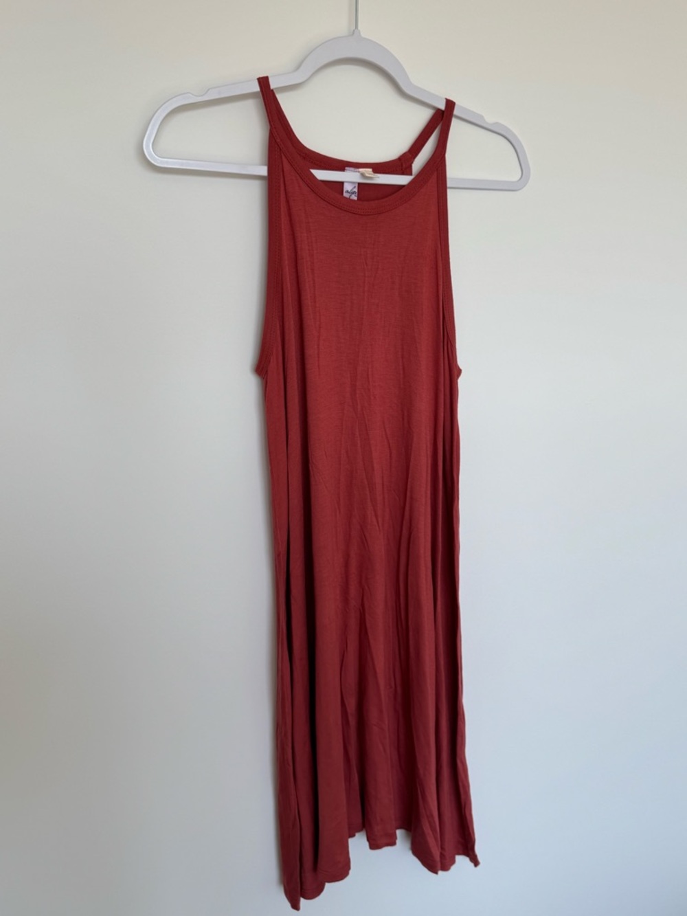 Alya Rust Sleeveless Dress